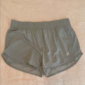 Asics Women's Light Green Athletic Shorts L LikeNew